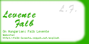 levente falb business card